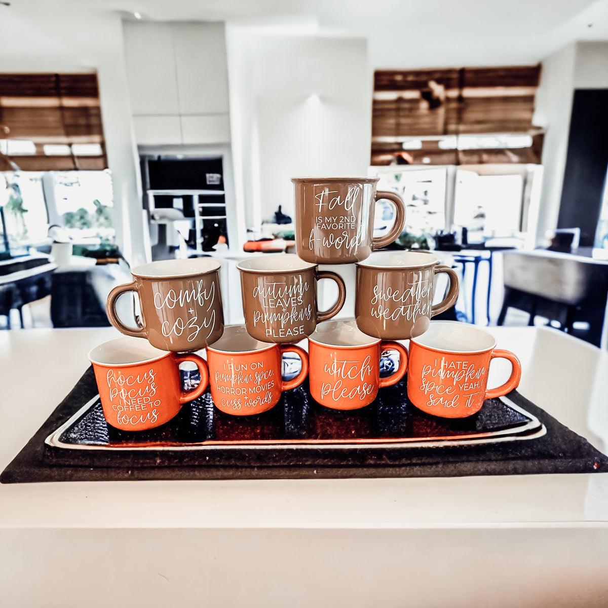 Witty Fall Season Coffee Cup Orange
Coffee Connoisseur Cup Halloween Theme
Must Have Fall Season Mug Collection