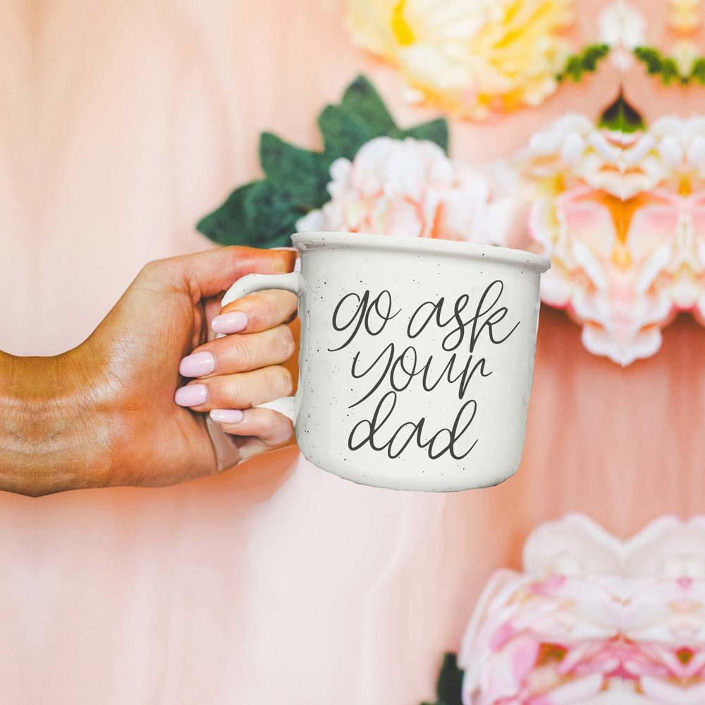 Premium ceramic mug with parenting humor quote
