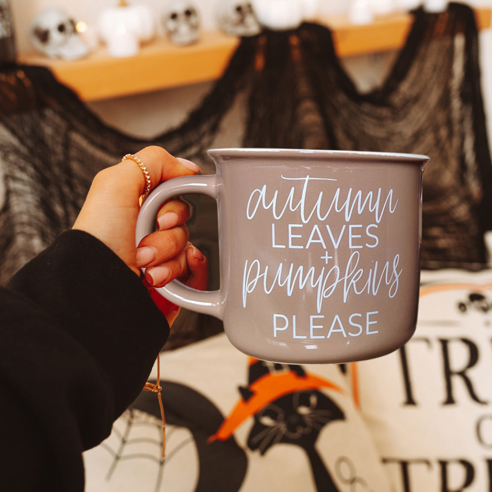 Brown Coffee Mugs, Fall Coffee Cup Sayings