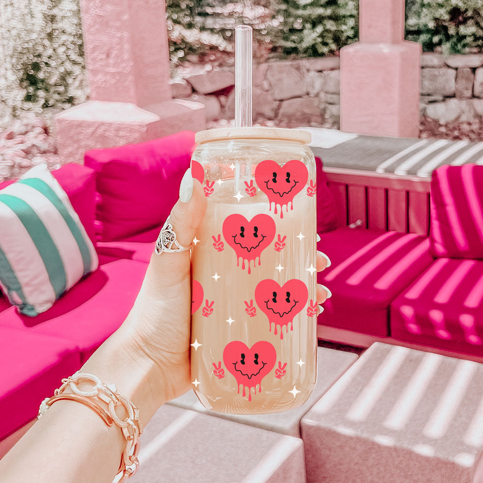 Unique glass cups for inspirational Valentineās Day gifts.
Empowering and stylish 20oz glass cup for womenās celebrations.