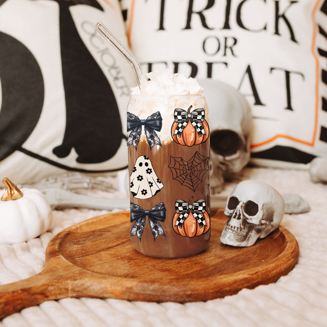 elegant pumpkin glass set
halloween fashion tumbler
gothic style drink glass
luxury halloween tumbler