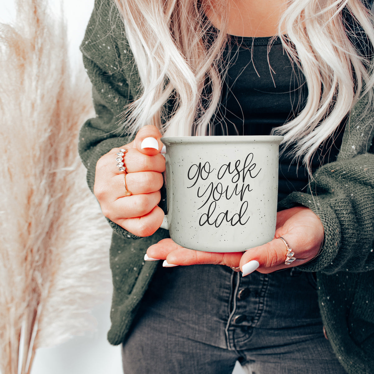 Funny parent gift mug with minimalist design