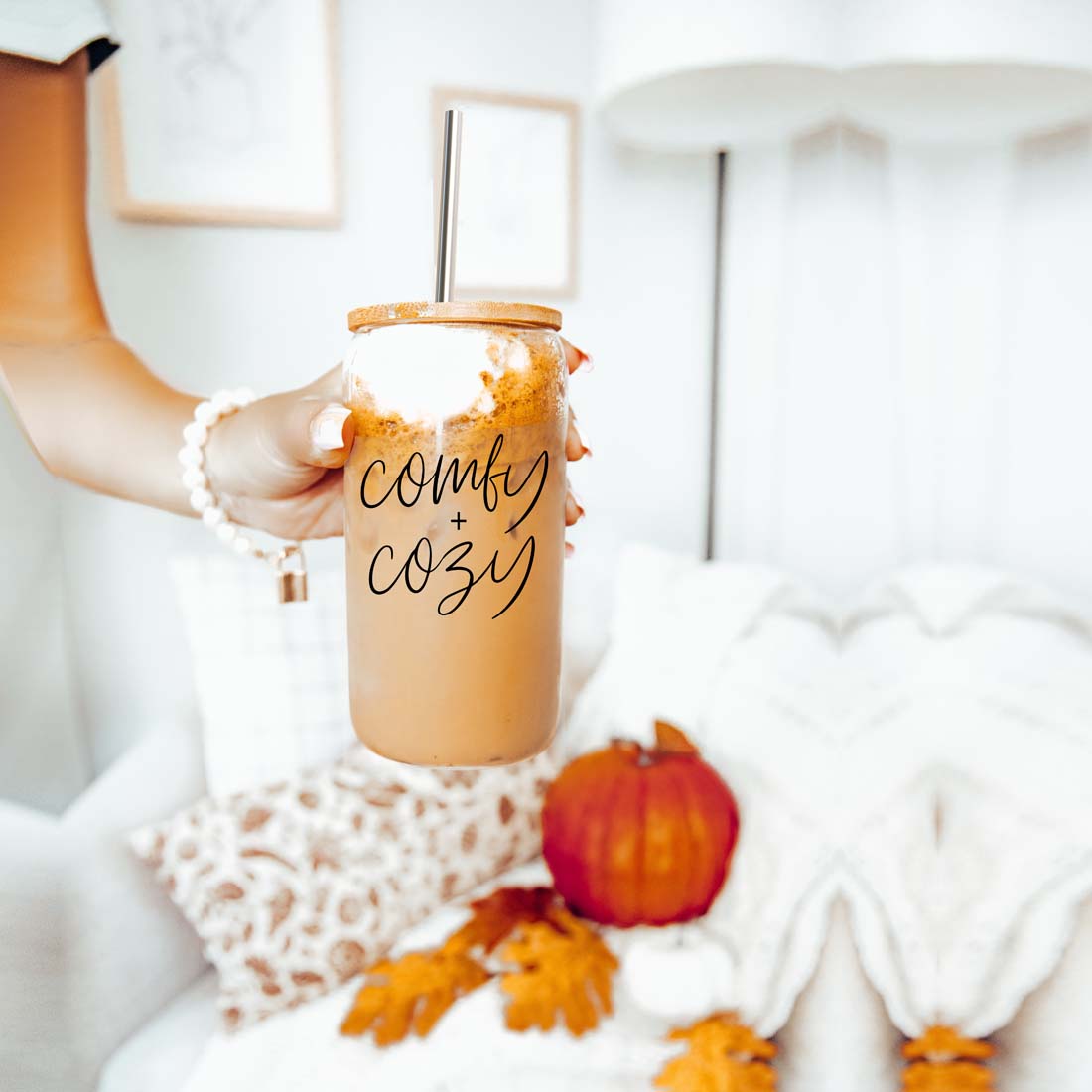 Fall Coffee Tumbler Wholesale Fall Decor Fall mug with lid