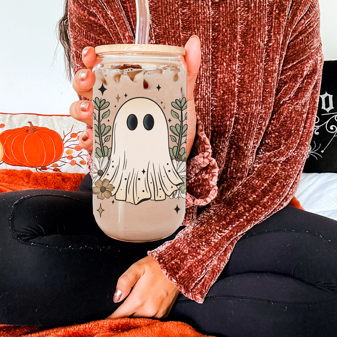 Cottage mom ghost glass
Garden lover halloween cup
Plant mom spooky tumbler
Coffee mom ghost glass