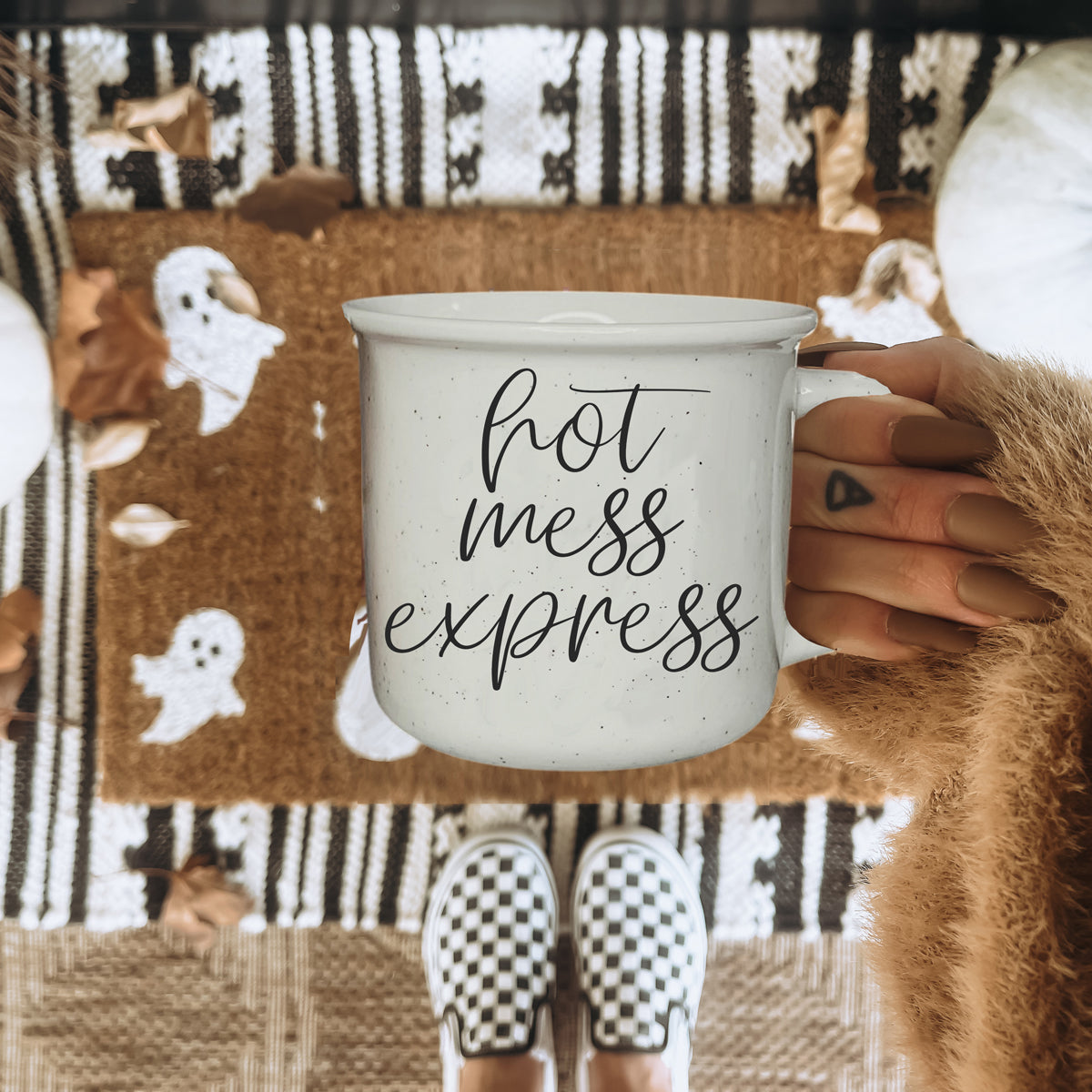 chaos queen coffee mug
mom humor ceramic cup