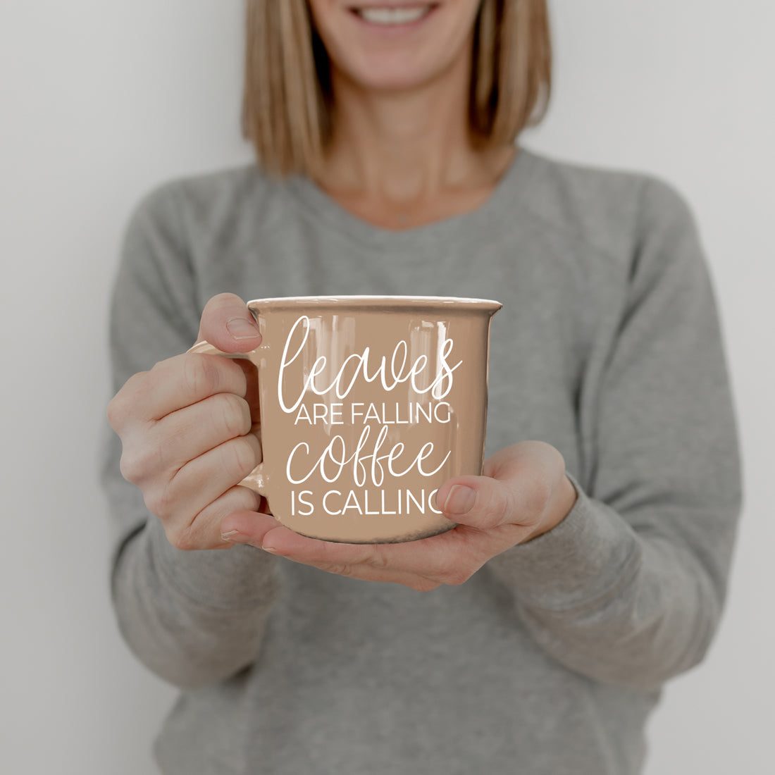 Holiday Coffee Gift Fall Theme Brown Mug
14.5oz Brown Ceramic Fall Coffee Mug Leaves Design
Autumn Aesthetic Coffee Mug Brown Design