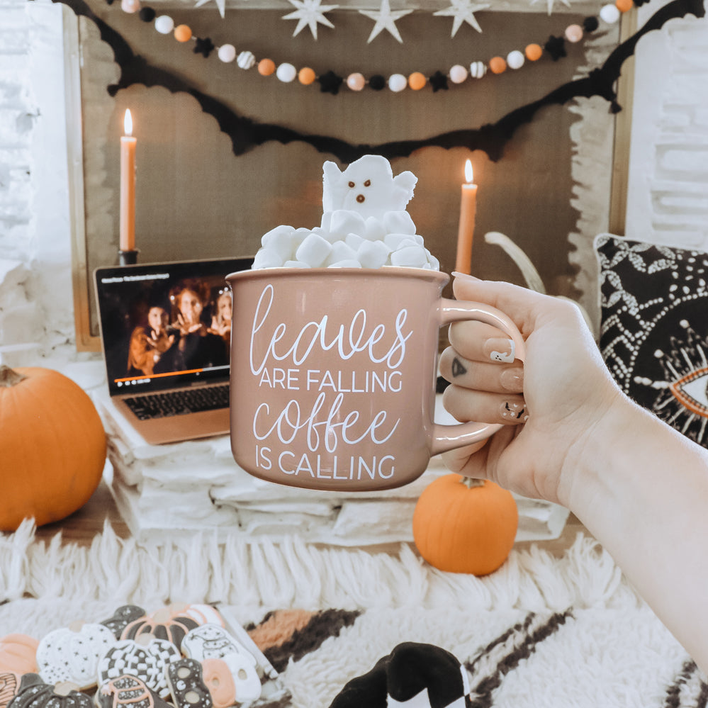 Leaves are falling coffee mug
Fall coffee calling mug
Autumn leaves coffee cup
Brown ceramic fall mug