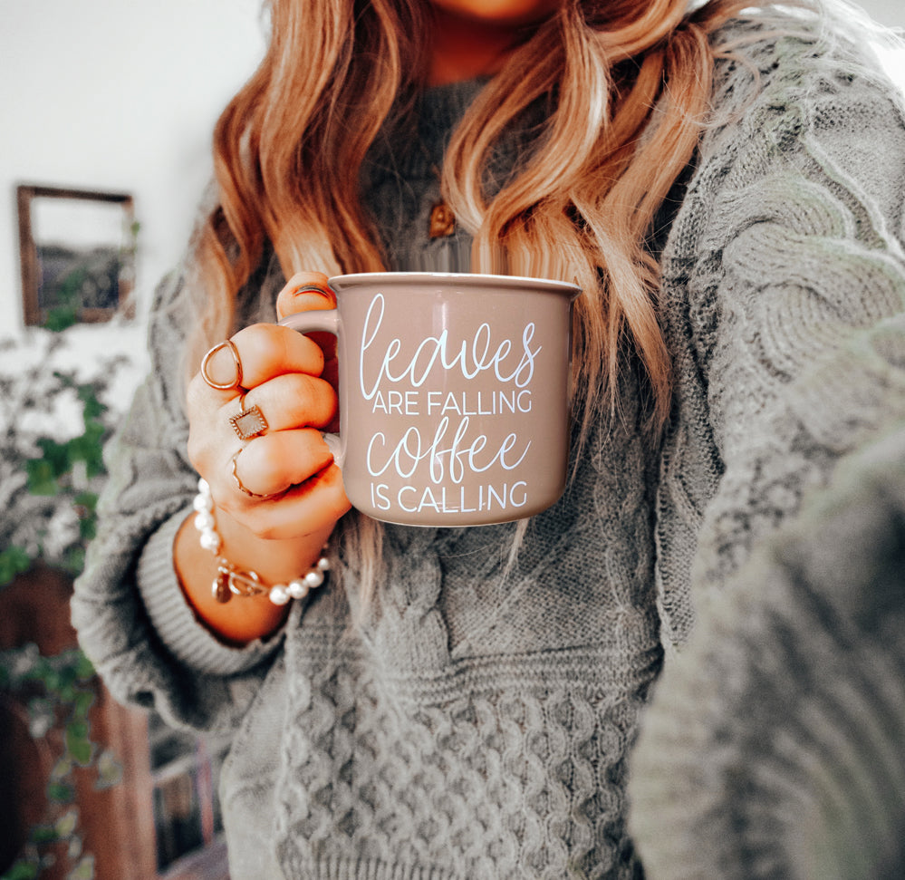 Coffee lover autumn mug
Brown ceramic coffee mug
Fall season coffee mug
Autumn leaves coffee cup