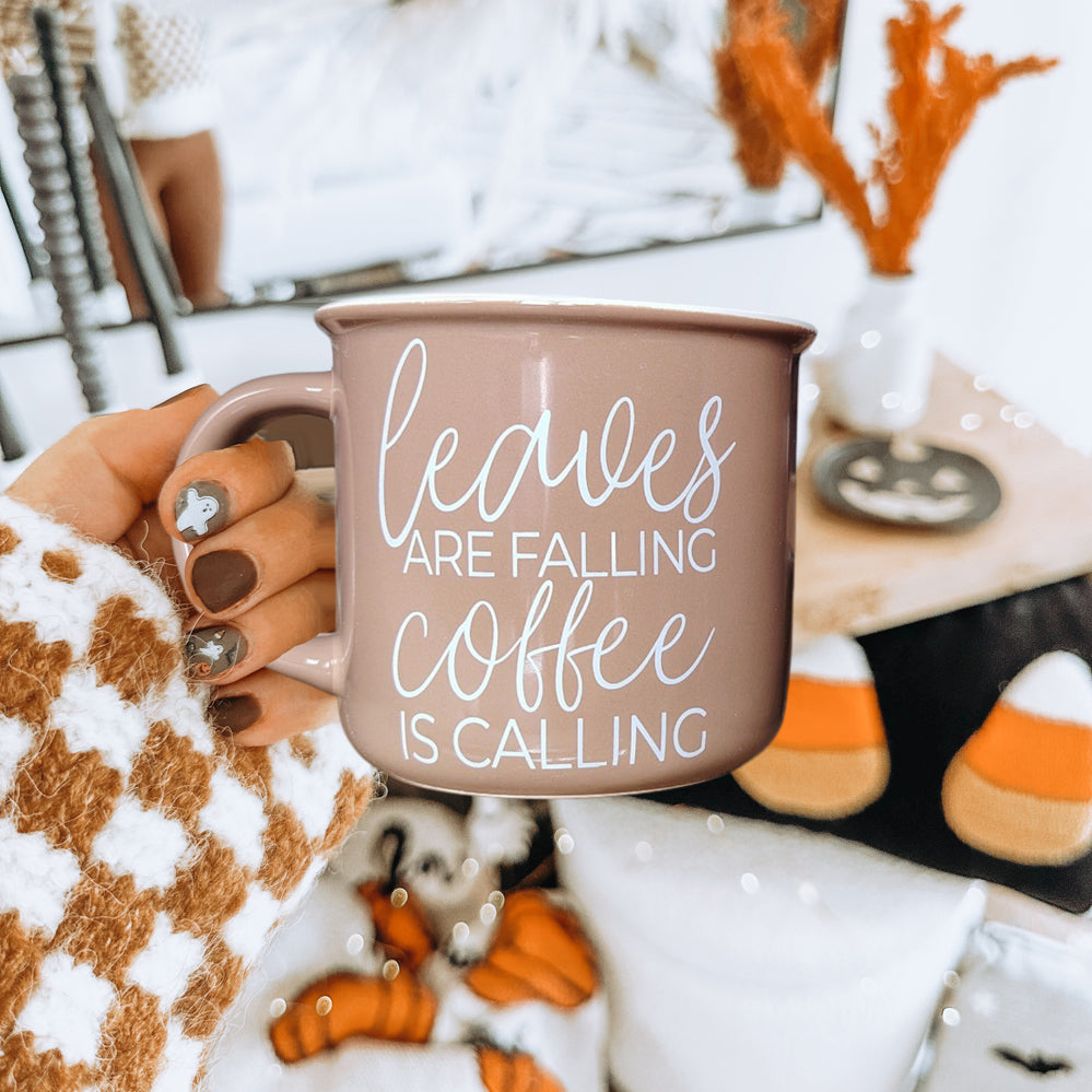 Typography fall coffee cup
Brown fall coffee mug
Aesthetic autumn drinkware
Coffee lover fall mug