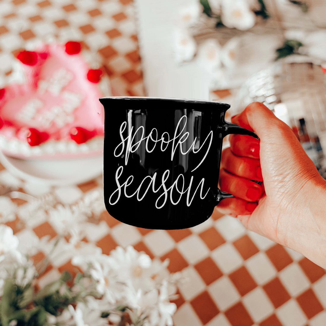 Gothic Kitchen Decor Coffee Mug Halloween Theme
Fall Coffee Break Halloween Mug Spooky Design