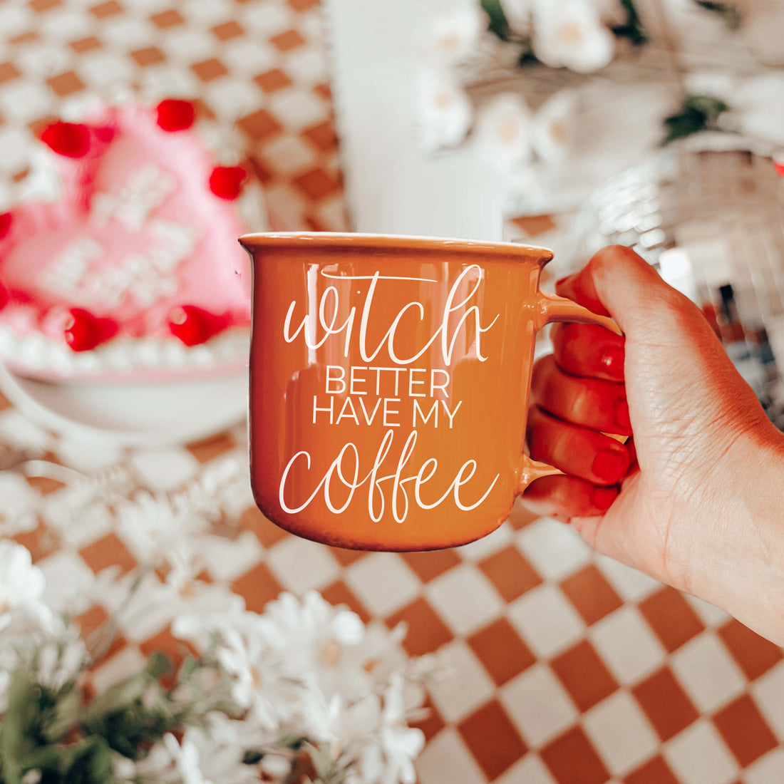 Spooky Coffee Corner Decor Mug Orange
October Birthday Present Coffee Cup Witch
Halloween Mom Gift Coffee Mug Funny Quote